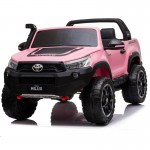 Little Riders Toyota Hilux Rugged UTE 4x4 4WD Licensed Electric Kids Ride On - Pink