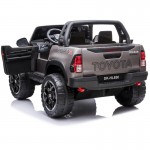 Little Riders Toyota Hilux Rugged UTE 4x4 4WD Licensed Electric Kids Ride On - Grey