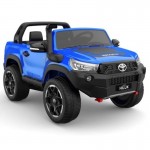 Little Riders Toyota Hilux Rugged UTE 4x4 4WD Licensed Electric Kids Ride On - Blue