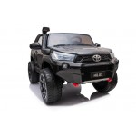 Little Riders Toyota Hilux Rugged UTE 4x4 4WD Licensed Electric Kids Ride On - Black