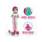 Madd Gear Zipper Z1 Scooter & Helmet Combo - Pink Flower Madd Gear Zipper Z1 Scooter & Helmet Combo - Pink Flower