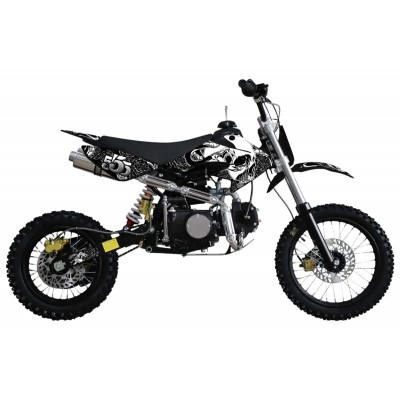 MW 125cc Dirt Bike Small Wheel Black