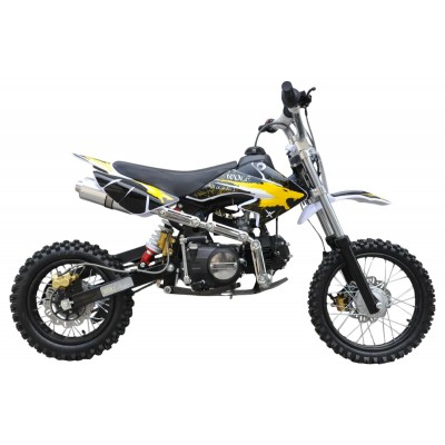 MW 125cc Dirt Bike Small Wheel Yellow