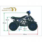 MW 125cc Sports Pro Quad Bike - Blue MW 125cc Sports Pro Quad Bike - Blue
