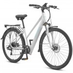 Progear E-Sierra 17" Ladies Hybrid Electric Bike White