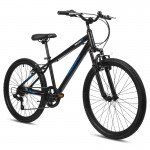 Progear DuraLite 7 Speed 24" Kids Bike - Obsidian