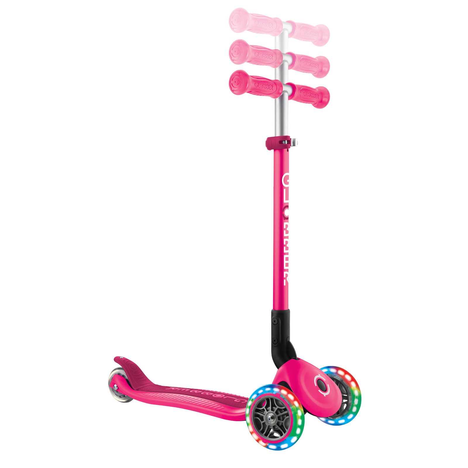 Globber Primo Foldable Trottinette Enfant 3 Roues - Pliante Avec Mode Trolley