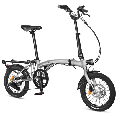 XDS E-Micro 16" Folding Electric Bike - Silver