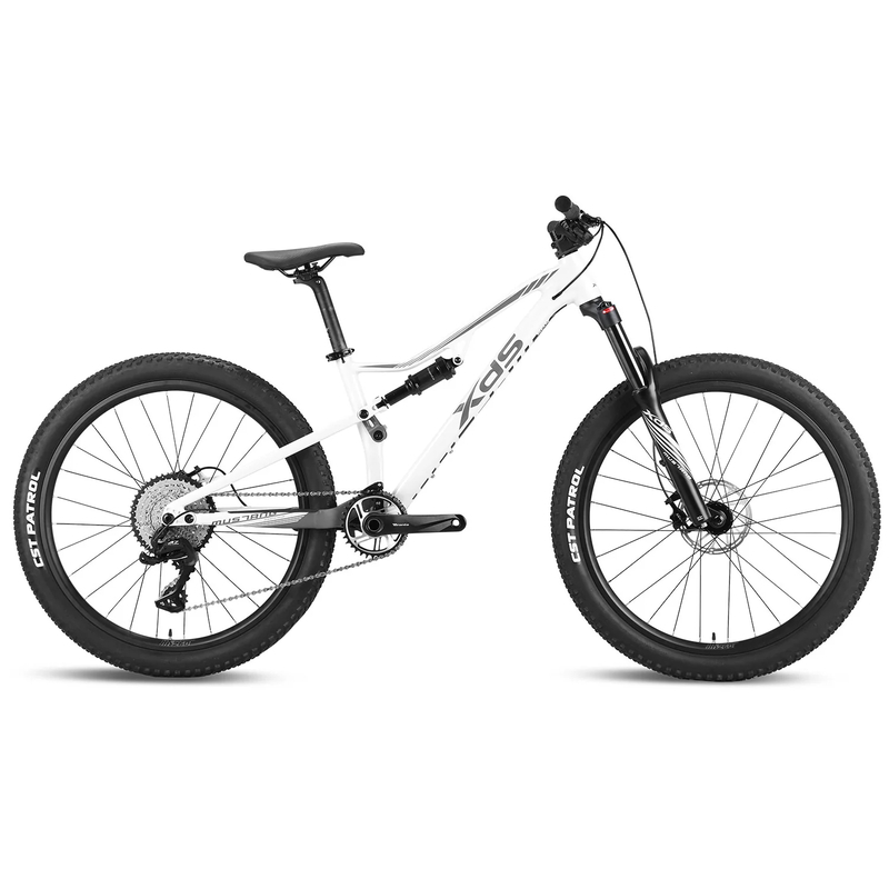 XDS Mustang 14" Dual Suspension MTB Bike - White XDS Mustang 14" Dual Suspension MTB Bike - White