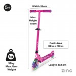 Zinc Identity 2.0 Folding Scooter Pink/Purple Zinc Identity 2.0 Folding Scooter Pink/Purple