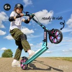 Zinc Verge Pro Big Wheel Folding Scooter Blue/Pink