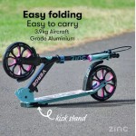 Zinc Verge Pro Big Wheel Folding Scooter Blue/Pink