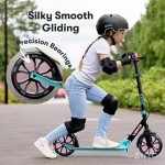Zinc Verge Pro Big Wheel Folding Scooter Blue/Pink