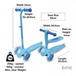 Zinc 3in1 My First Tri Scooter Blue Zinc 3in1 My First Tri Scooter Blue