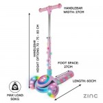 Zinc Glow Up 3 Wheel Folding Scooter - Pink Zinc Glow Up 3 Wheel Folding Scooter - Pink