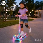 Zinc Glow Up 3 Wheel Folding Scooter - Pink Zinc Glow Up 3 Wheel Folding Scooter - Pink