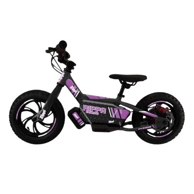 Zippi Rippa E-Drive 12" Kids Electric Balance Bike - Purple