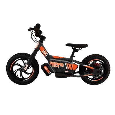 Zippi Rippa E-Drive 12" Kids Electric Balance Bike - Orange