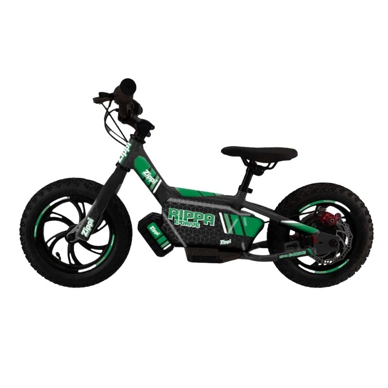 Zippi Rippa E-Drive 12" Kids Electric Balance Bike - Green Zippi Rippa E-Drive 12" Kids Electric Balance Bike - Green