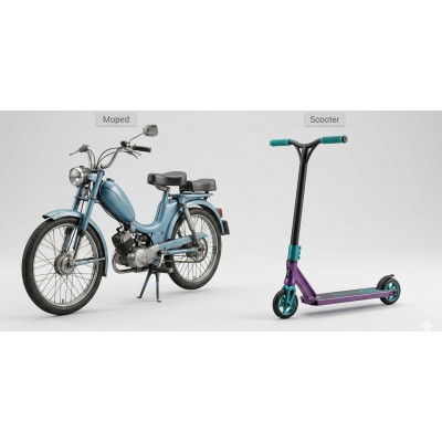 What is the Difference Between a Moped and a Scooter?