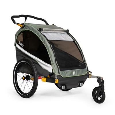 Burley D' Lite X Double Bike Trailer Green