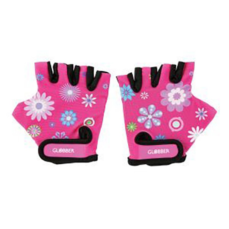 Globber Toddler Gloves - Flower Pink