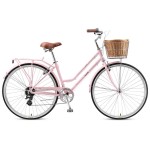 XDS Loretta 700c x 15" Ladies Alloy Retro Bike - Blush Pink