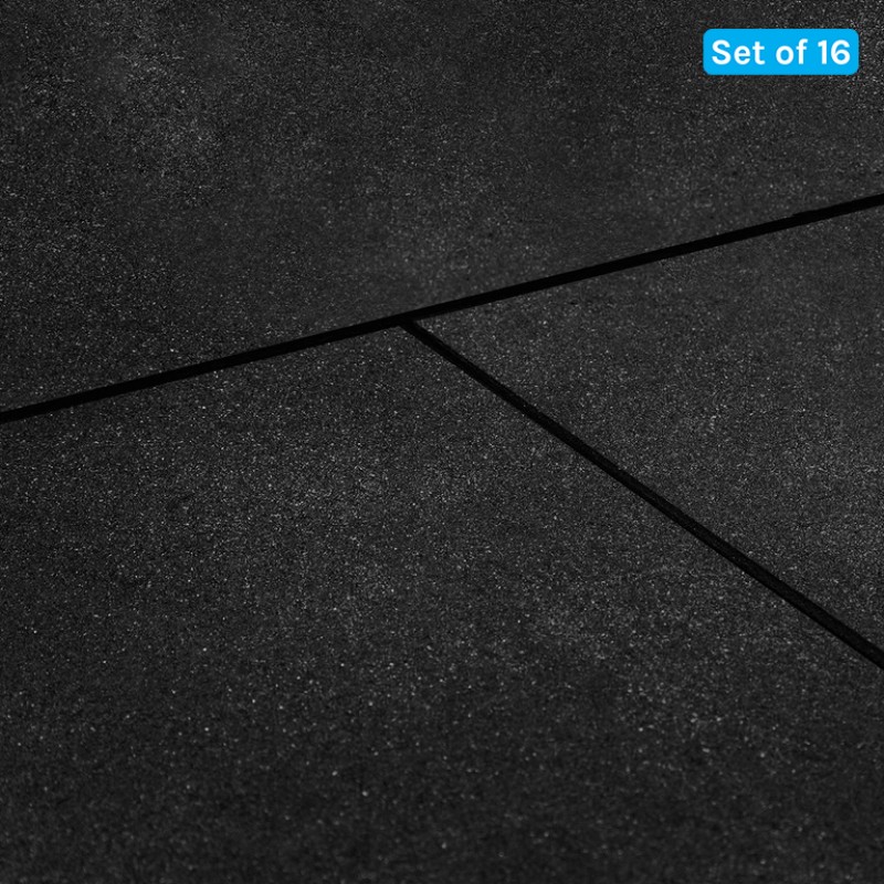 Lifespan CORTEX 15mm Commercial Bevelled Edge Rubber Gym Tile Mat (1m x 1m) Pack of 16 Lifespan CORTEX 15mm Commercial Bevelled Edge Rubber Gym Tile Mat (1m x 1m) Pack of 16