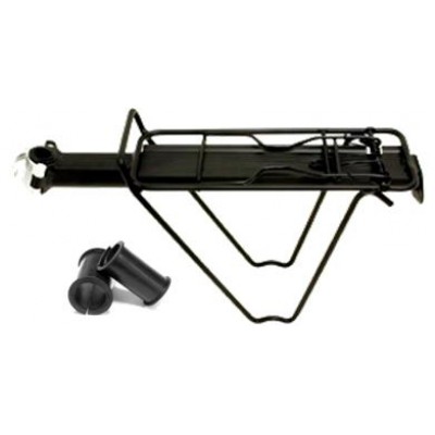 Pro Series Alloy Rear Carrier for Seat Post Black with 2 Shaped Stays and Quick Release BY-348QR 