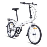 Progear Nomad 20" Folding Bike - Pearl White