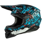 Oneal 2021 3 Series Ride Helmet Adult Black/Blue LG