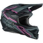 Oneal 2022 3 Series Voltage Helmet Black/Pink Adult 53/54CM (XS)