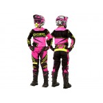Oneal Element Racewear Pant Youth 18 (2/3t) Black/Pink/Hi Viz