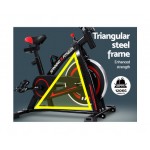 Spin Exercise Bike Flywheel Fitness Commercial Home Workout Gym Machine Bonus Phone Holder Black Spin Exercise Bike Flywheel Fitness Commercial Home Workout Gym Machine Bonus Phone Holder Black