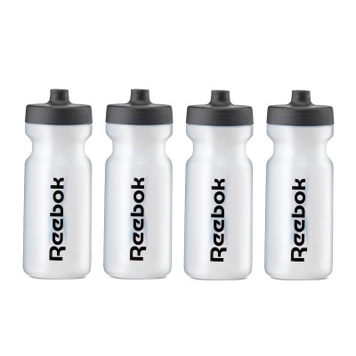 Reebok Water Bottle (500ml Clear) Pack of 4