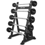 Lifespan ALPHA Series 100kg Fixed Barbell Set + Stand