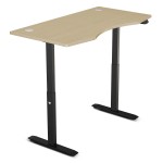 Lifespan V-FOLD Treadmill with ErgoDesk Automatic Standing Desk 1500mm in Oak