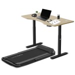 Lifespan V-FOLD Treadmill with ErgoDesk Automatic Standing Desk 1500mm in Oak