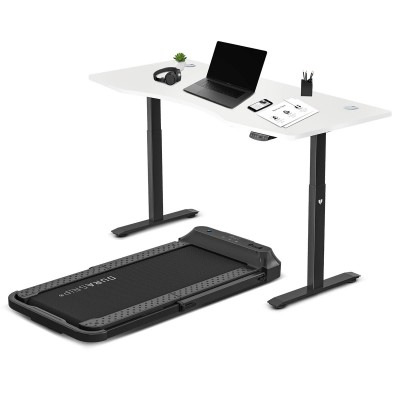 Lifespan V-Fold Treadmill with ErgoDesk Automatic Standing Desk 1800mm