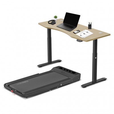 LSG Nimbus Walking Pad Treadmill + ErgoDesk Automatic Standing Desk 1500mm (Oak)