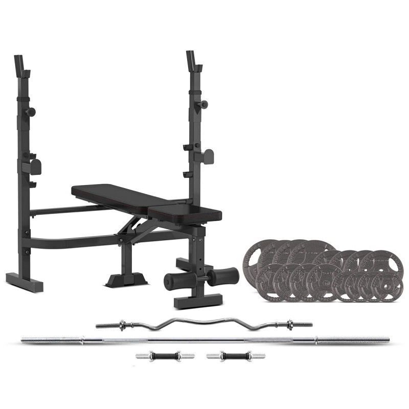 CORTEX MF4000 Bench Press with 90kg Standard Tri-Grip Weight and Bar Set CORTEX MF4000 Bench Press with 90kg Standard Tri-Grip Weight and Bar Set