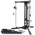 Lifespan CORTEX FT10 Cable Crossover Station + 80kg Olympic Tri-Grip Weight Plate Package
