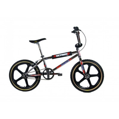Skyway 2022 TA 20 PRO Replica BMX Bike Chrome/Red Wheel