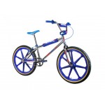 Skyway 2022 TA 24 PRO Replica BMX Bike Chrome/Blue Wheel