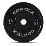 Lifespan CORTEX 15kg Black Series V2 Bumper Plate (Pair)