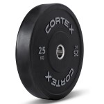 Lifespan CORTEX Pro 150kg Black Series Bumper Plate V2 Package with Toaster Rack