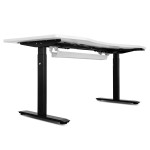 Lifespan WalkingPad M2 Treadmill with ErgoDesk Automatic White Standing Desk 1500mm + Cable Management Tray