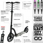 Infinity Scooters New York City NYC Series Commuter Scooters - Black