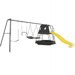 Lifespan Pallas Play Tower with Metal Swing Set (Yellow Slide)