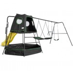 Lifespan Pallas Play Tower with Metal Swing Set (Yellow Slide)